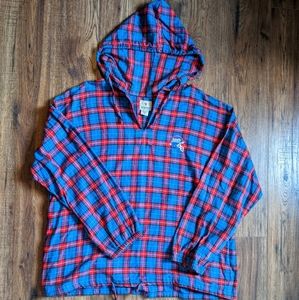Vintage NY Giants Flannel Hoodie Football